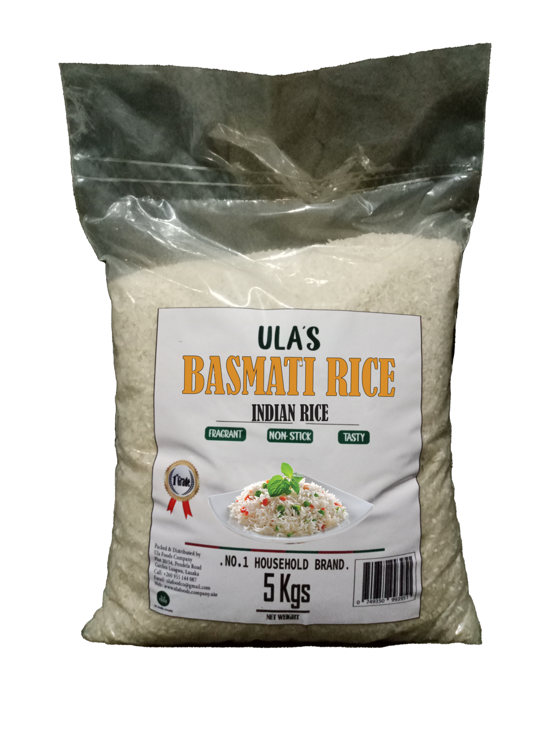 Ula&#39;s Basmati Rice - 5kg