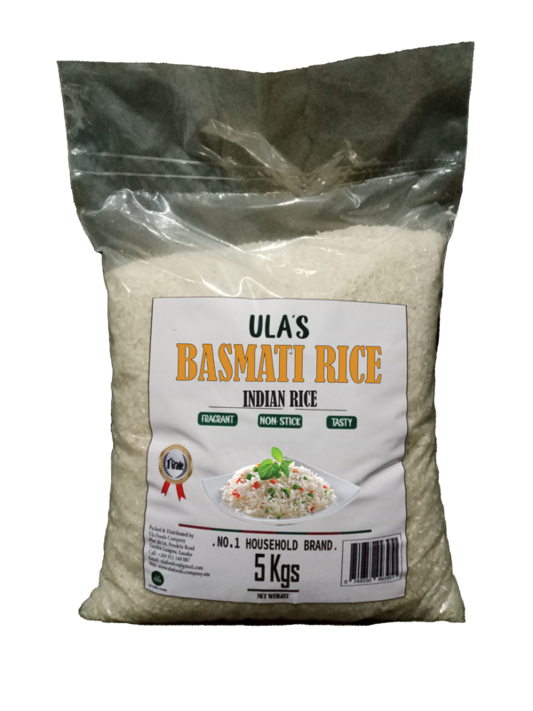 Ula&#39;s Basmati Rice - 5kg