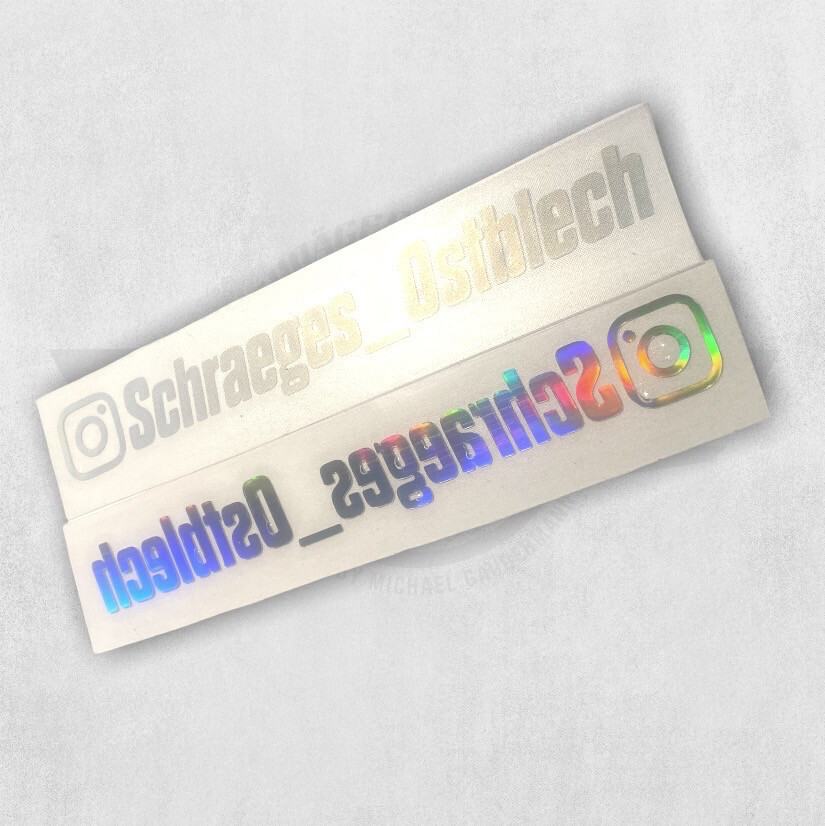 Aufkleber Schräges Ostblech groß