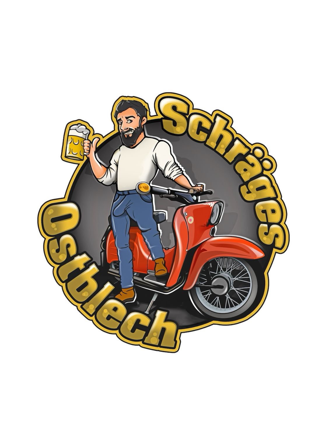 Aufkleber SchrägesOstblech