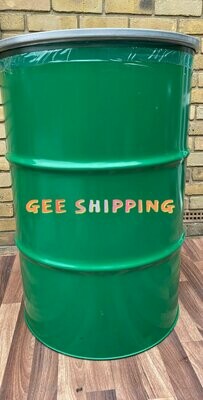 Buy (1) 205L 45 GALLON SHIPPING DRUM SHIPPING BARREL OIL DRUM CONTAINER BIN STEEL DRUM with LID and CLASP