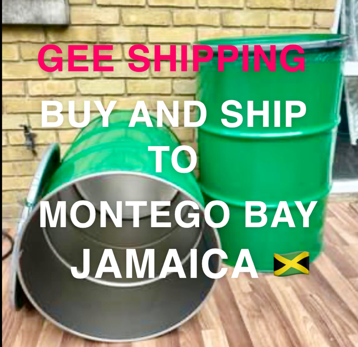 Buy and Ship 🚢 (2)Two USED Steel Barrels to (JAMAICA MONTEG BAY) 🇯🇲