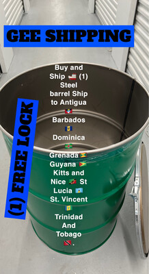 Buy and Ship (1) USED Steel Barrel to Antigua?? Barbados ?? Dominica ?? Grenada?? Guyana ?? Kitts and Nice ?? Jamaica Kingston?? St Lucia ?? St. Vincent?? Trinidad & Tobago ??. Buy and Ship (1) USED Steel Barrel to Antigua?? Barbados ?? Dominica ?? Grenada?? Guyana ?? Kitts and Nice ?? Jamaica Kingston?? St Lucia ?? St. Vincent?? Trinidad & Tobago ??.