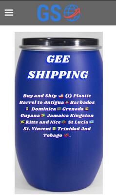 Buy and Ship (1)220L Plastic Barrel Ship to Antigua🇦🇬Barbado🇧🇧Dominica🇩🇲Grenada🇬🇩Guyana🇬🇾Kitts and Nice🇰🇳St Lucia🇱🇨St.Vincent 🇻🇨 Jamaica Kingston🇯🇲 Trinidad And Tobago 🇹🇹