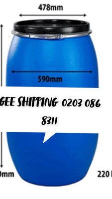 Buy & Ship 🚢(1) Brand-New, 220 L PLASTIC BARREL to Monsterrat