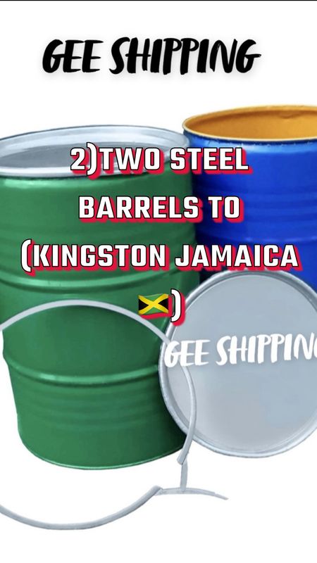 Buy and Ship 🚢 (2)Two Steel Barrels to (KINGSTON JAMAICA 🇯🇲) Barrels and Locks are included free delivery and pick up in the London area.