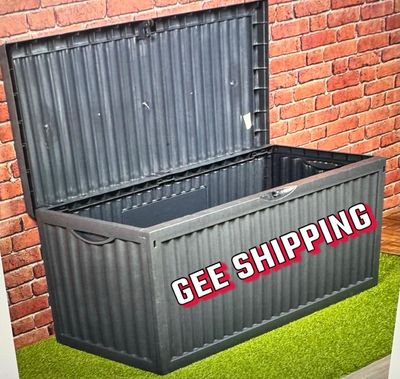 Buy and Ship 350 Litre Outdoor Storage Box Garden Patio Plastic Chest Lid Container Multibox |