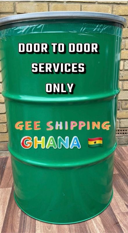 Buy & Ship (1) Used Steel Barrel to (Ghana) DOOR TO DOOR Service Price includes of all charges Included of Barrel and lock.
