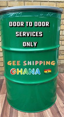 Buy & Ship (1) Used Steel Barrel to (Ghana) DOOR TO DOOR Service Price includes of all charges Included of Barrel and lock.