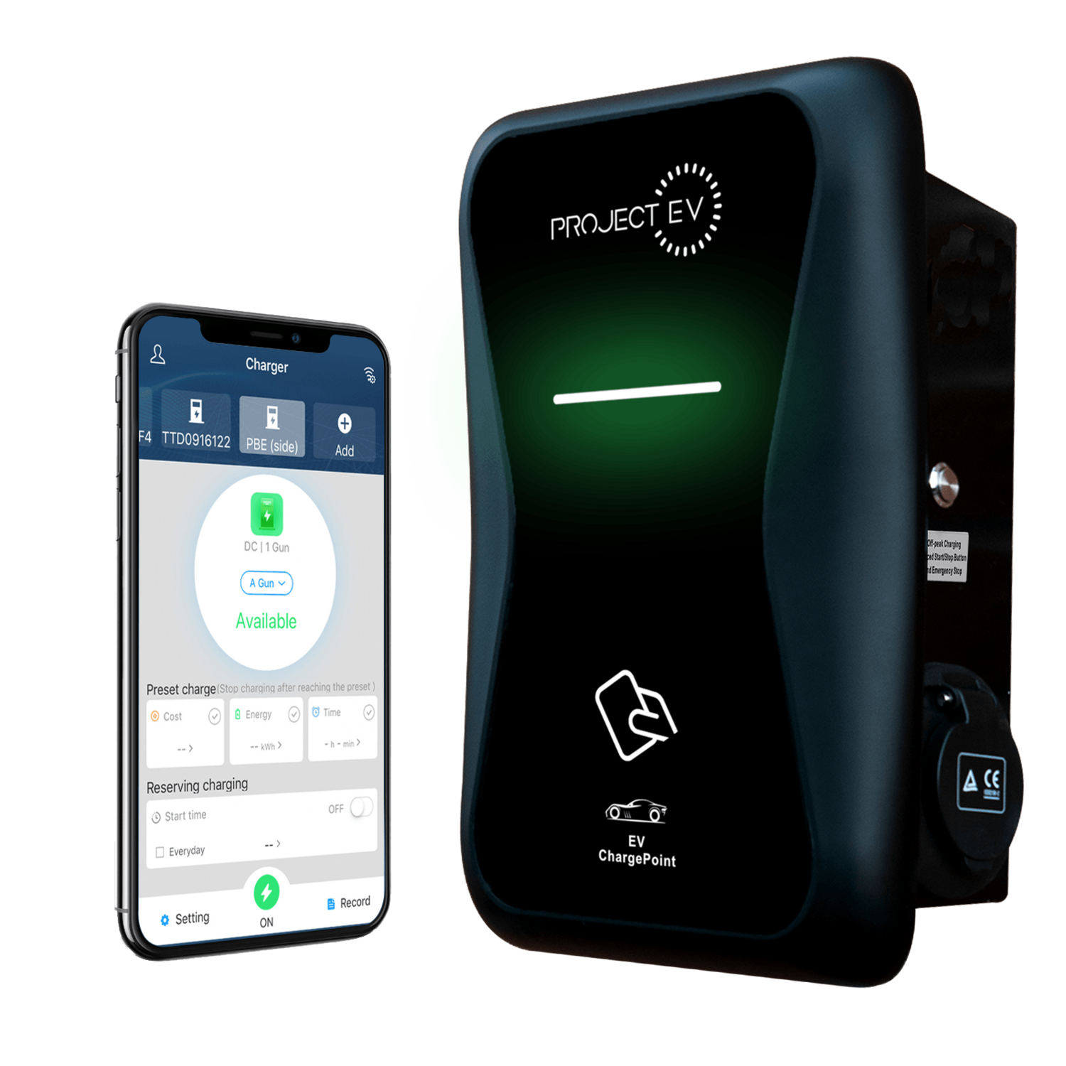 Project EV 7.3kw 32A Charger  PRO EARTH RFID