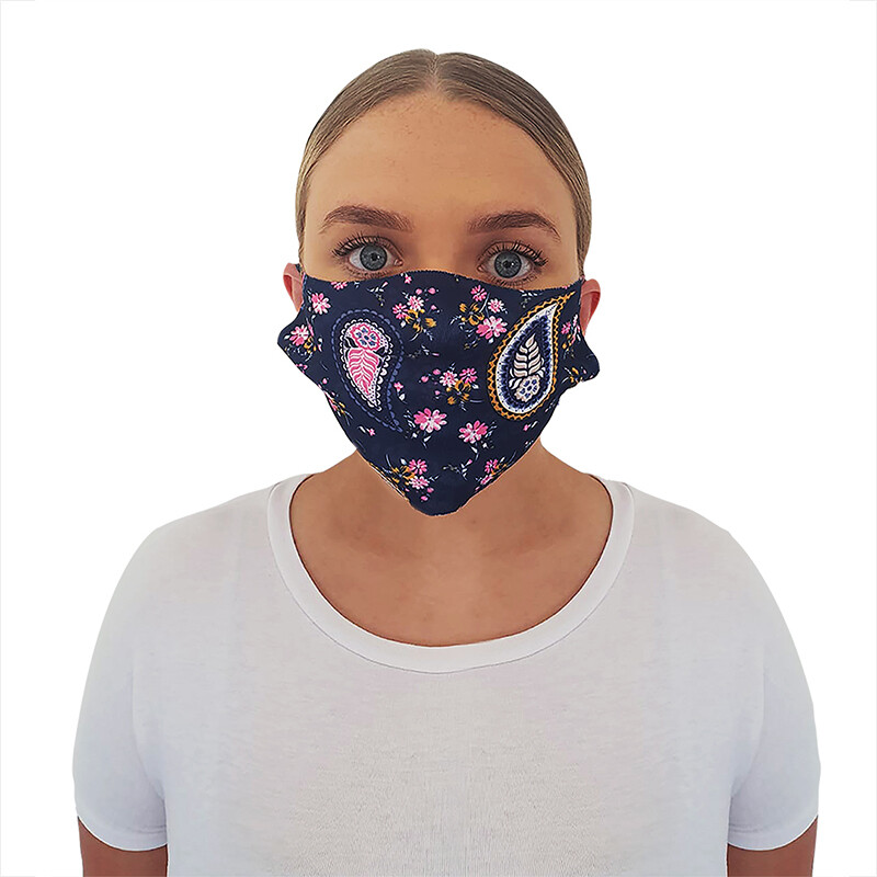 Paisley Floral print Facemask