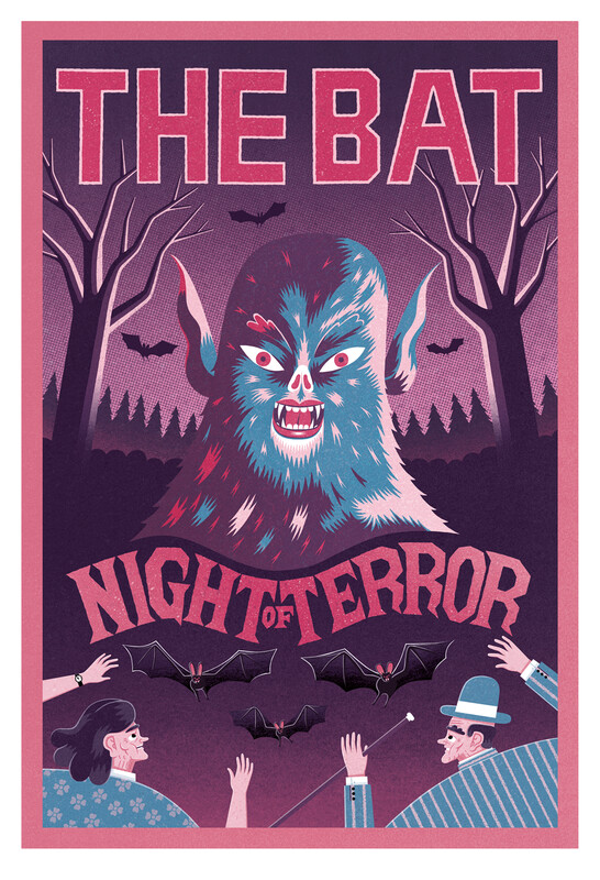 The Bat A3 giclée print