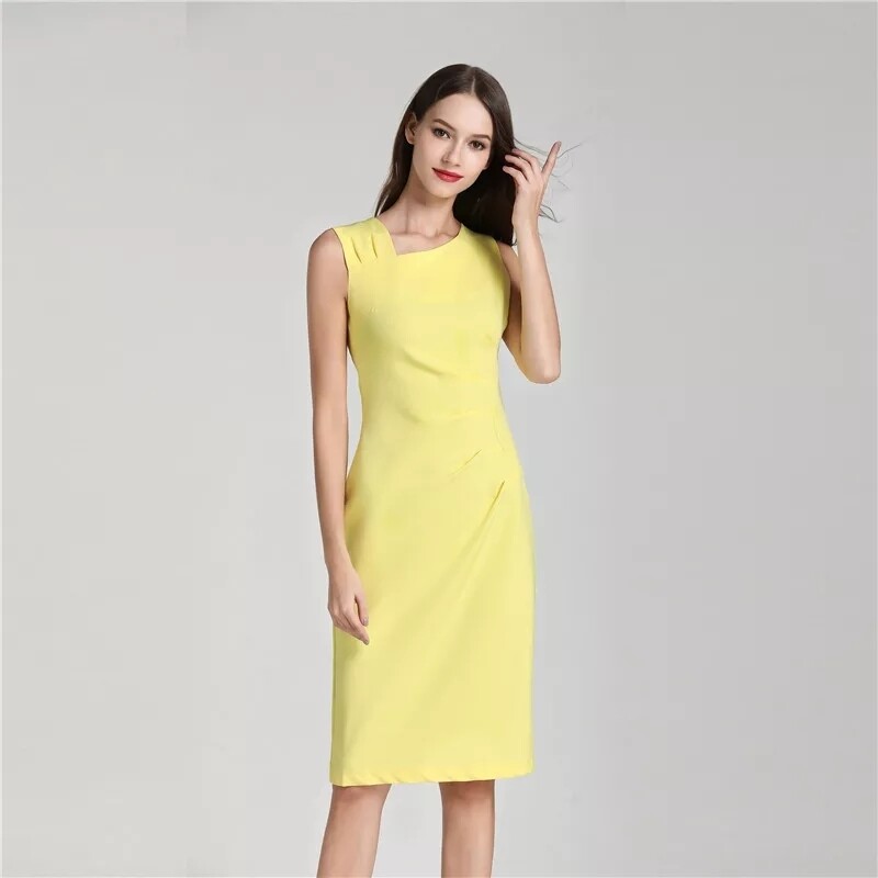Summer Pink Sexy Dresses Party Night Club Dress 2020 Sleeveless Black Office Bodycon Dresses Robe Femme Vestiti Donna K18901