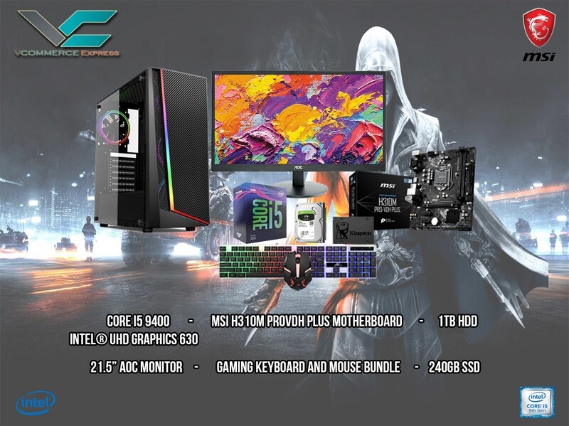 Intel Core i5-9400 Desktop PC Build (SYSTEM UNIT ONLY)