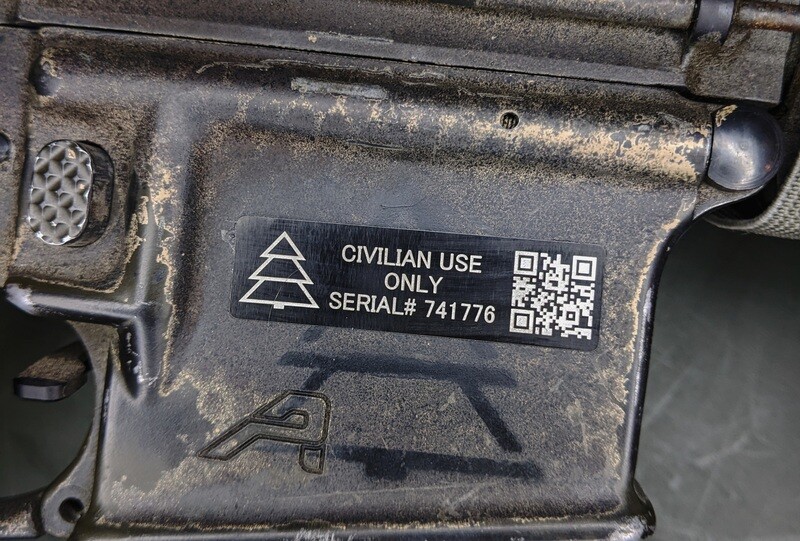 "Civilian Use Only" UID Label