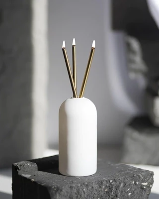 Gold and White