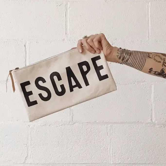 Escape Canvas Clutch