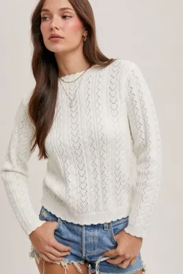 Open Knit Sweater