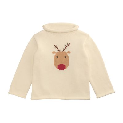 *Reindeer Rollneck Sweater