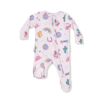 Disco Cowgirl  2 Way Zipper Footie