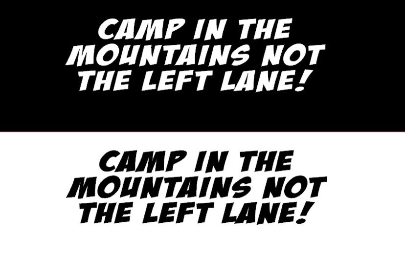 Camp In The Mountains Not The Left Lame Sticker