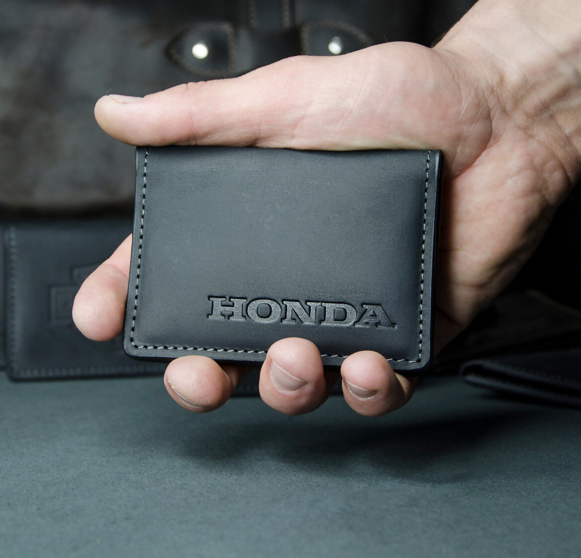 Honda Leather Wallet ID Credit Card Holder