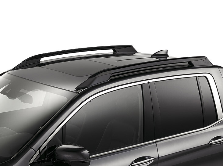 Honda OEM Ridgeline Roof Rails Black or Chrome - Fits 2016 to 2023
