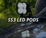 SSC3 Diode Dynamics Stage Series 3&quot; SAE/DOT White Sport Standard LED Pod (pair) Light