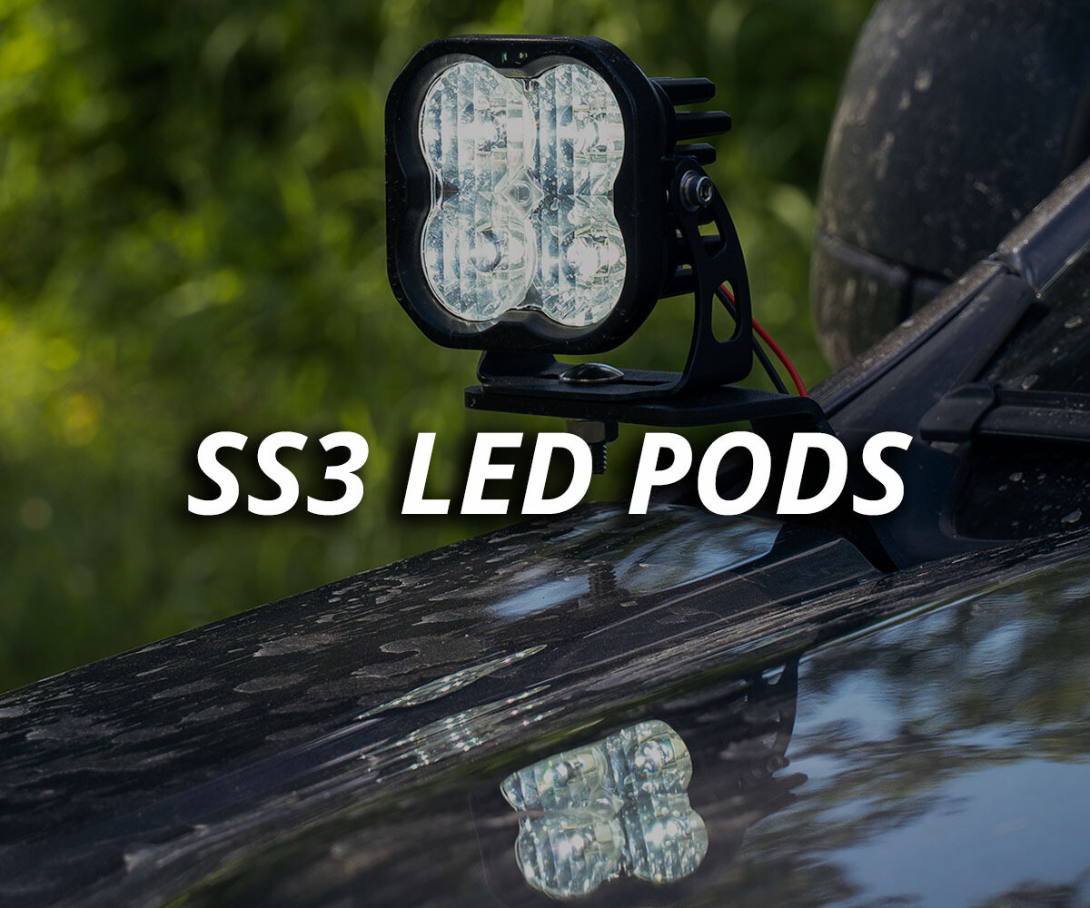 SSC3 Diode Dynamics Stage Series 3" SAE/DOT White Sport Standard LED Pod (pair) Light