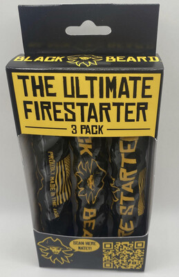 3 PACK - Black Beard Fire Starter