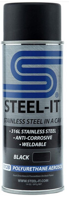 Steel-It Polyurethane 14oz Spray Can (1 can, Black