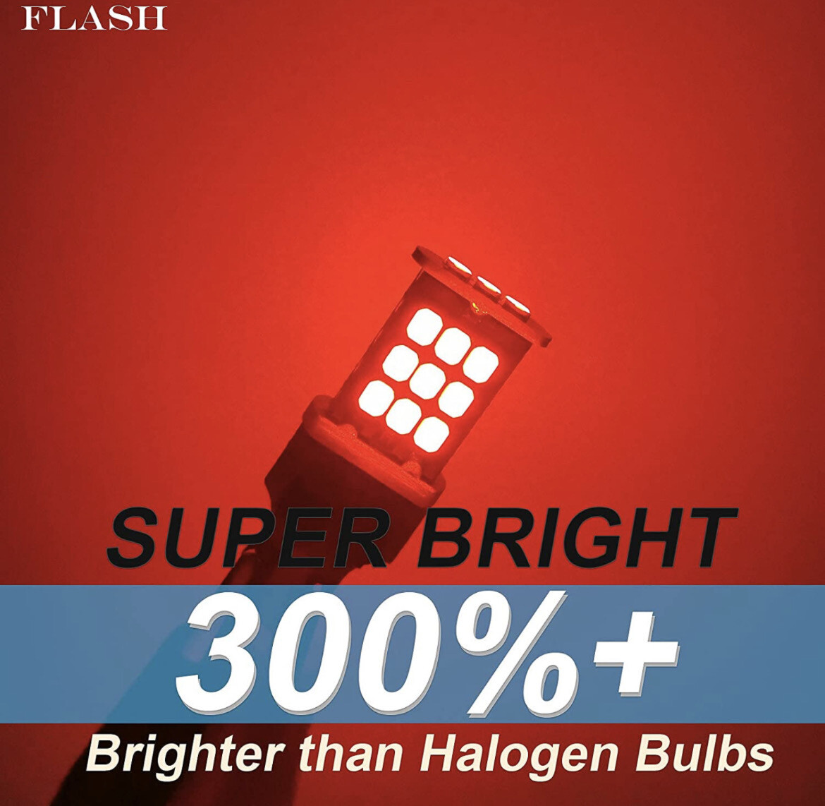 Honda NAVI Brake LIGHT 1157 LED Bulb STROBE Flashing Brake Light, 300% Brighter (2 Pack)