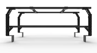 TRUKD DOUBLE DECKER V2 BED RACK CONFIGURATION FOR HONDA RIDGELINE (2016-CURRENT) Works With OEM Bed Cover