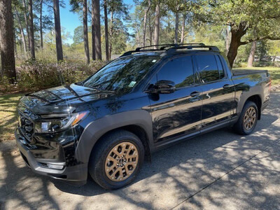 Honda OEM Ridgeline Roof Rails Black or Chrome - Fits 2016 to 2025