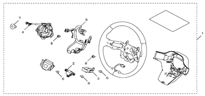 Heated Steering Wheel 2026 Honda Passport (Black Stitch)