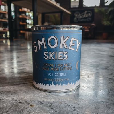 Smokey Skies Candle by Becker Supply Co