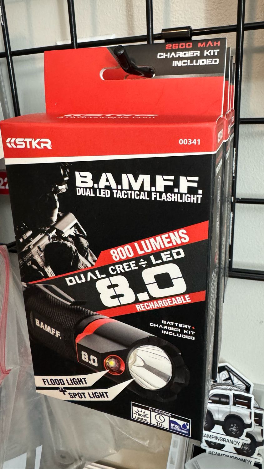 STKR CONCEPTS B.A.M.F.F. 8.0 - 800 Lumen Dual LED Flashlight