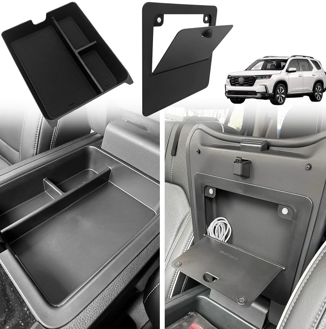 Center Console Organizer and Magnet Armrest Hidden Storage From Muslogy 2026 Honda Passport 23+ Pilot