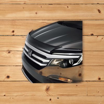 Honda OEM Hi-Lip Ridgeline Passport Pilot Hood Air Deflector Bug Rock Chip Guard- Fits 2016 to 2020 