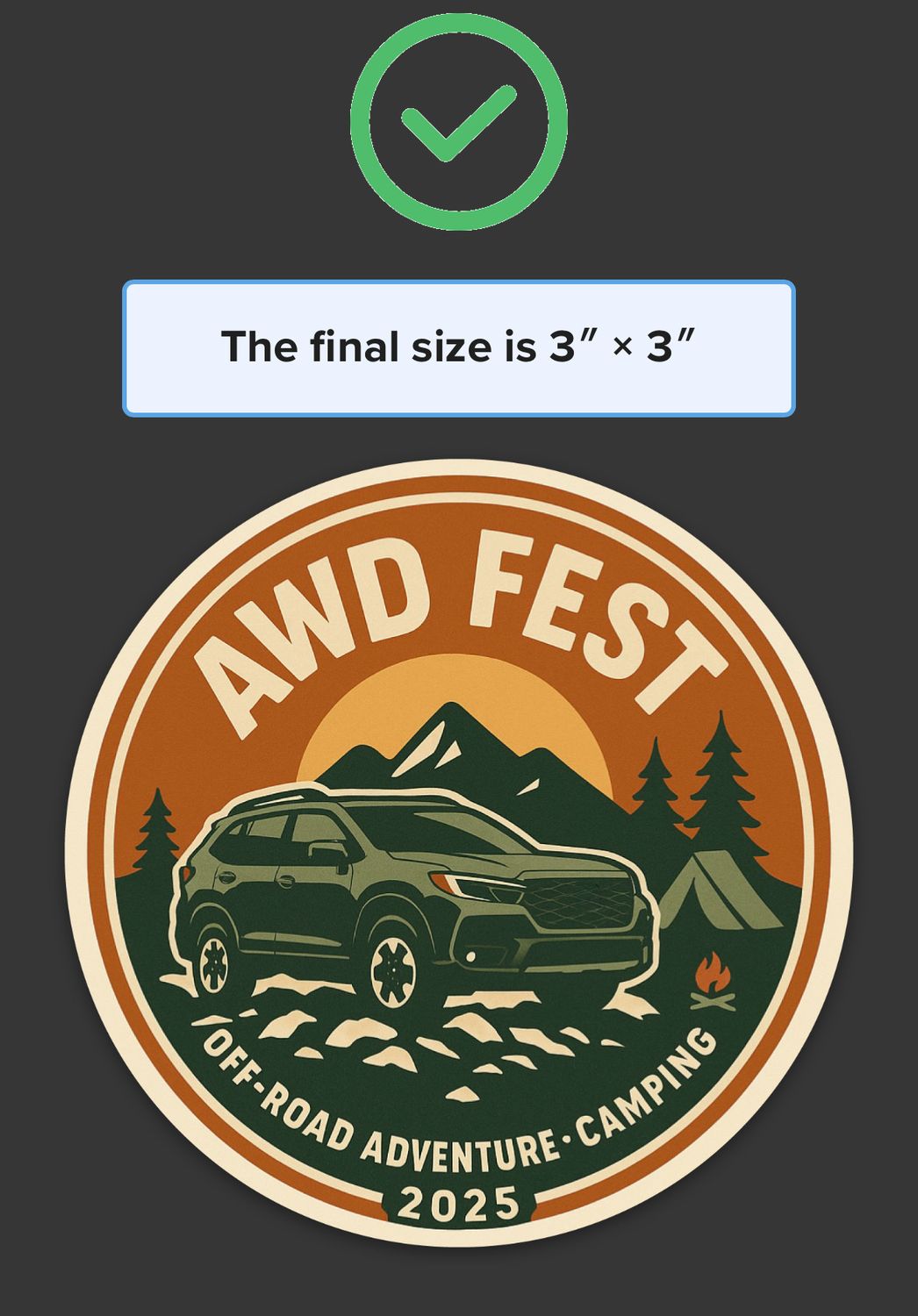 AWDFEST 2025 Sticker