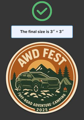 AWDFEST 2025 Sticker