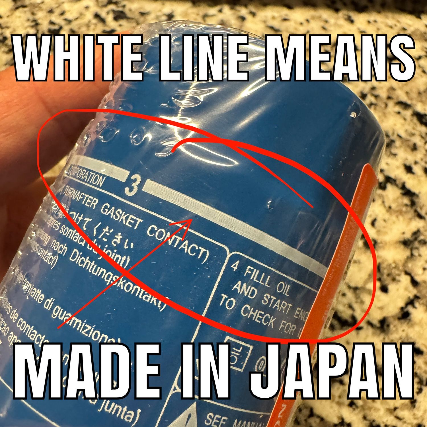 JAPAN Genuine OEM Honda Oil Filters w/Crush Washer MADE IN JAPAN (Not Honeywell/Fram)