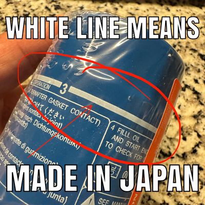 JAPAN Genuine OEM Honda Oil Filters w/Crush Washer MADE IN JAPAN (Not Honeywell/Fram)