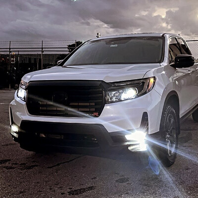 Honda OEM Ridgeline Refresh Chrome Delete Grill Ascent To Gloss Black Edition - Fits 2021 to 2024