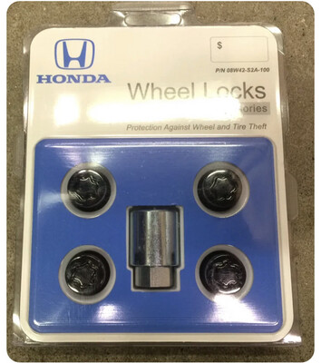 HONDA OEM BLACK WHEEL LOCKS SET