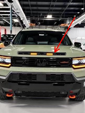 Honda Passport Hood Scoop Amber Light Mod For 2026 Honda Passport Preorder Deposit