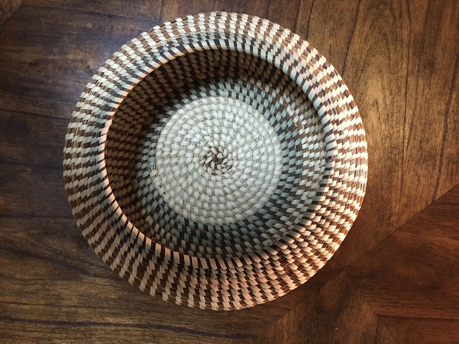Contemporary Navajo Styled Sweetgrass Bowl