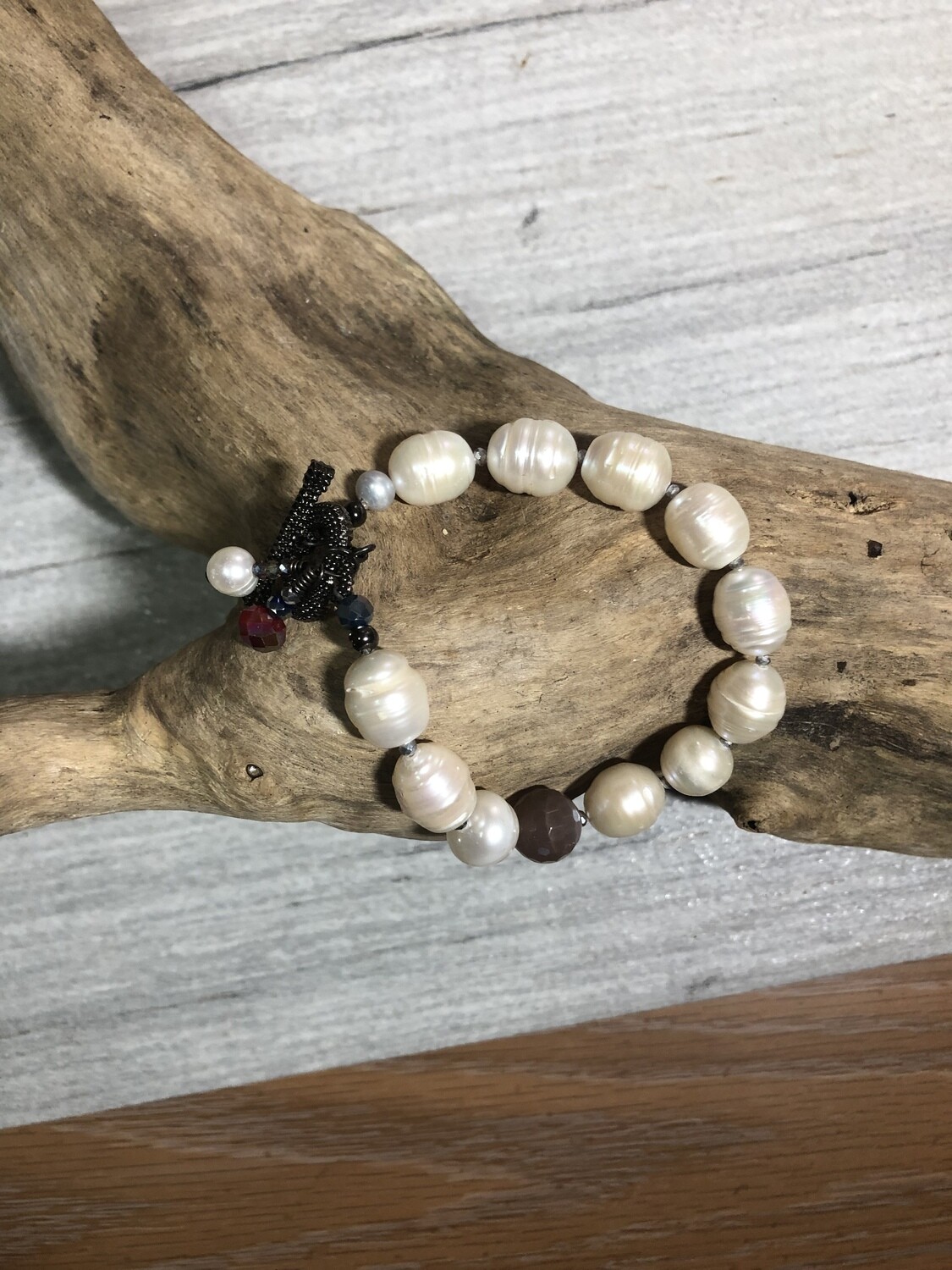 Baroque Pearls with sunstone