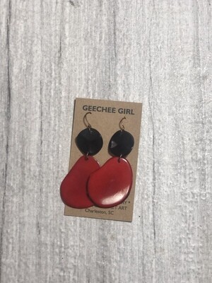 Black and Red Dangles