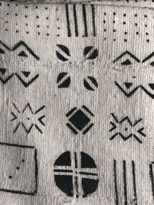 Black and white African Mudd Cloth